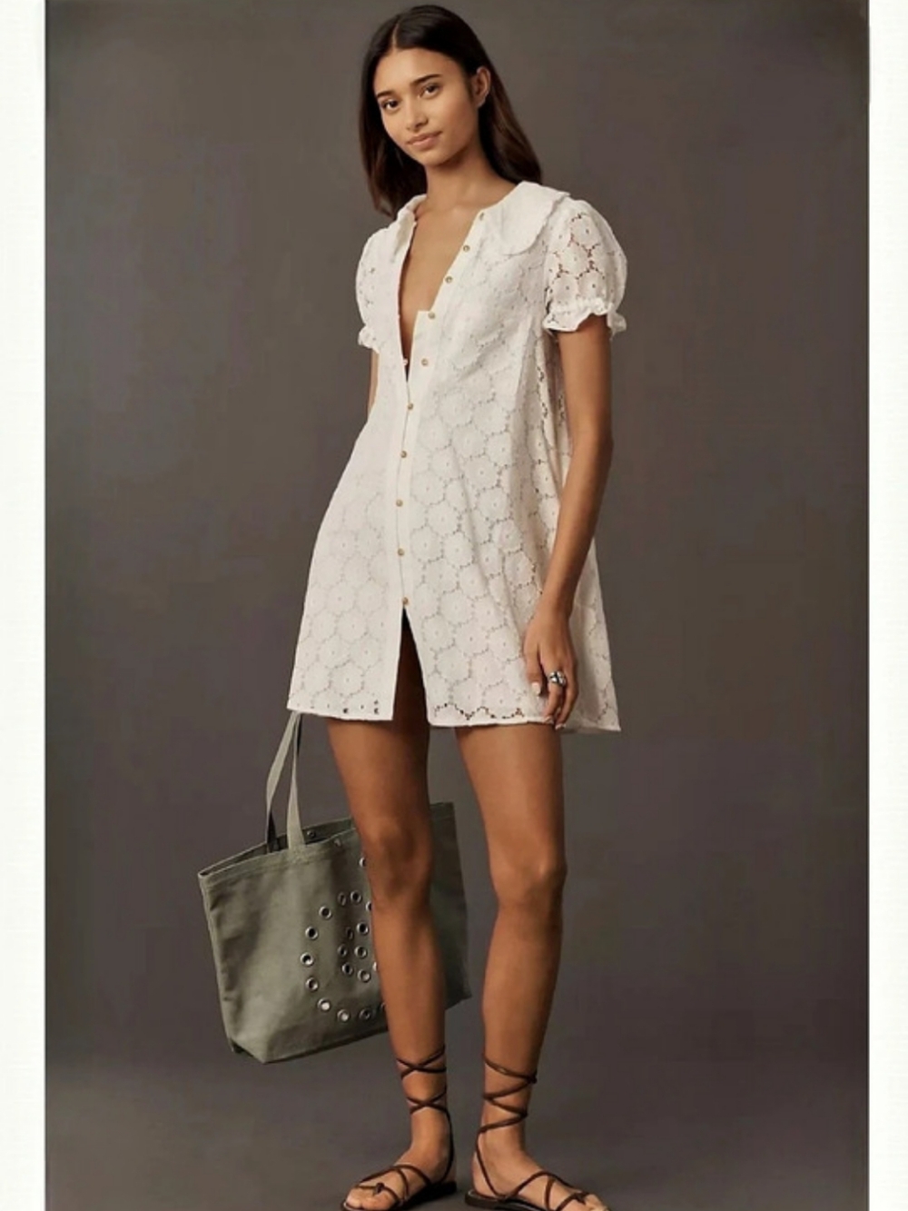 Antropologie Pilcro Keira Lace Mini Dress NWOT
